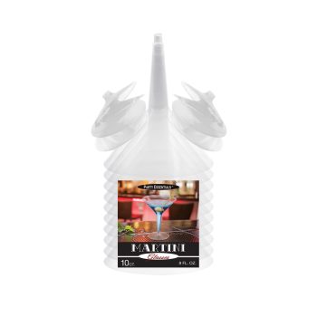 A white bottle with a label featuring food imagery and the word 'SAUCER'.