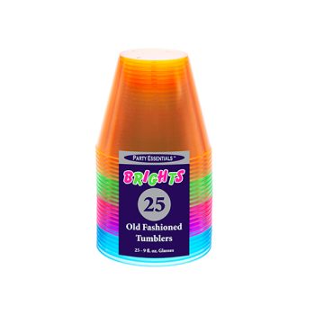 Bottle of bright orange old-fashioned traditional candy syrup.