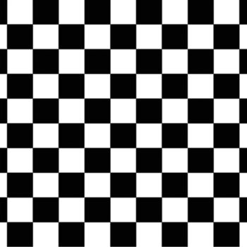 A classic black and white checkerboard pattern.