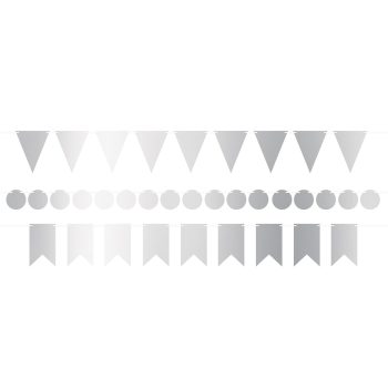 A grayscale pattern of triangles, circles, and flags in rows.