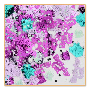 Abstract artwork with swirling purple, teal, and black shapes on a light background.
