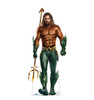 Heroic aquatic warrior holding a trident and wearing green armor.