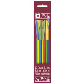 Set of six colorful gel pens with different ink colors in a package.