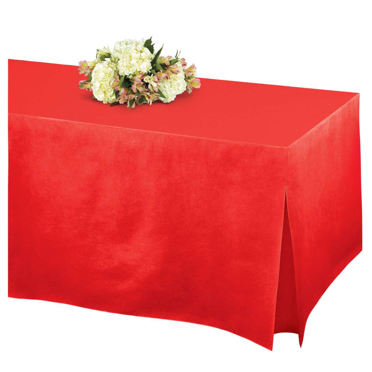 Enhance your table decor with our stylish red flannel table cover - perfect for adding a touch of elegance and sophistication to any event or gathering.