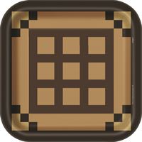 Minecraft crafting table icon with a pixelated wood design.
