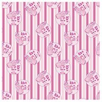 Pink and white striped pattern with hearts and love-themed text.