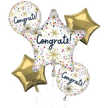 Congratulations Party Balloons - Vibrant Decor for Celebratory Events, Perfect for Expressing Joy and Achievement!