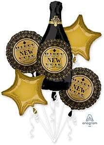 Vibrant New Year's party balloons in a festive celebration - ignite your year end celebrations with joy and color!