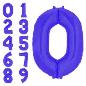 Purple number balloons for birthdays and celebrations - add a touch of elegance and glam to your party decor!